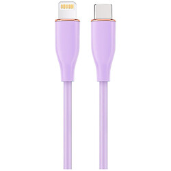 Кабель Cablexpert CC-USB2S-CM8PM-1.5M-P Apple iPhone SE 2022 / iPhone 14 Pro Max / iPhone 14 Plus / iPhone 14 Pro / iPhone 14 / iPhone 13 Pro / iPhone 13 Mini / iPhone 13 / iPhone 13 Pro Max / iPhone 12 Mini, Lightning, 1.5 м., Фиолетовый