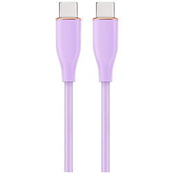 Кабель Cablexpert CC-USB2S-CMCM-1.5M-P, Type-C, 1.5 м., Фіолетовий