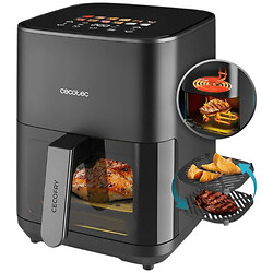 Мультипечь Cecotec Cecofry&Grill Duoheat 4000, Черный