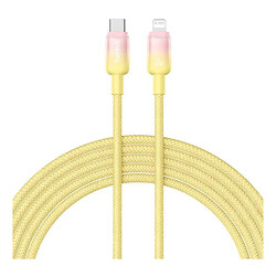 USB кабель Baseus P10374901 Discolor Apple iPhone SE 2022 / iPhone 14 Pro Max / iPhone 14 Plus / iPhone 14 Pro / iPhone 14 / iPhone 13 Pro / iPhone 13 Mini / iPhone 13 / iPhone 13 Pro Max / iPhone 12 Mini / iPhone 12 Pro Max, Lightning, 1.0 м., Желтый