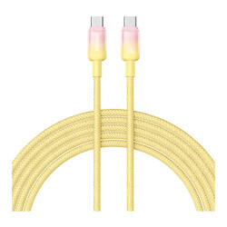 USB кабель Baseus P10374902 Discolor, Type-C, 1.0 м., Жовтий