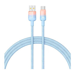 USB кабель Baseus P10374903 Discolor, Type-C, 1.0 м., Блакитний