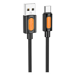 USB кабель Borofone BX114 Structure, Type-C, 1.0 м., Чорний