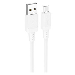 USB кабель Borofone BX115 Lotto, Type-C, 1.0 м., Білий