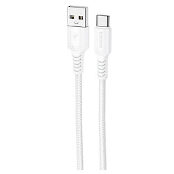 USB кабель Borofone BX116 Certain, Type-C, 1.0 м., Белый