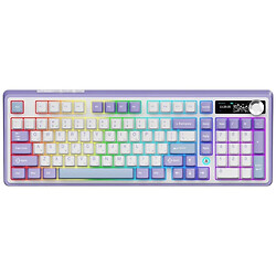 Клавиатура Ajazz AK980 Clear Sky Switch, Фиолетовый