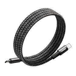 USB кабель Remax C02-CL30W Aluminum Alloy Apple iPhone SE 2022 / iPhone 14 Pro Max / iPhone 14 Plus / iPhone 14 Pro / iPhone 14 / iPhone 13 Pro / iPhone 13 Mini / iPhone 13 / iPhone 13 Pro Max / iPhone 12 Mini, Lightning, 1.2 м., Черный