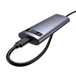 Зовнішня USB кишеня для SSD Baseus B00760600811-00 FlyJoy, Сірий - № 3