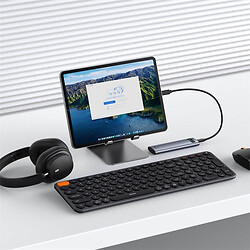 Зовнішня USB кишеня для SSD Baseus B00760600811-00 FlyJoy, Сірий - № 5