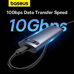 Зовнішня USB кишеня для SSD Baseus B00760600811-00 FlyJoy, Сірий - № 7