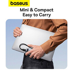 Зовнішня USB кишеня для SSD Baseus B00760600811-00 FlyJoy, Сірий - № 8