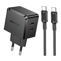 СЗУ Borofone BAS62A Smart, С кабелем, Type-C, Черный