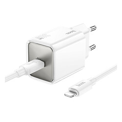 СЗУ Hoco N47 Glorious Apple iPhone SE 2022 / iPhone 14 Pro Max / iPhone 14 Plus / iPhone 14 Pro / iPhone 14 / iPhone 13 Pro / iPhone 13 Mini / iPhone 13 / iPhone 13 Pro Max / iPhone 12 Mini / iPhone 12 Pro Max / iPhone 12 Pro, С кабелем, Lightning, Белый
