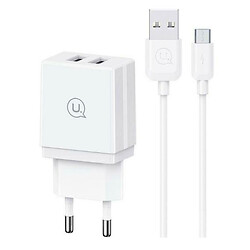 СЗУ Usams HCXLTZ02, С кабелем, MicroUSB, Белый