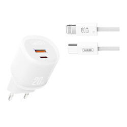 СЗУ XO L144 Apple iPhone SE 2022 / iPhone 14 Pro Max / iPhone 14 Plus / iPhone 14 Pro / iPhone 14 / iPhone 13 Pro / iPhone 13 Mini / iPhone 13 / iPhone 13 Pro Max / iPhone 12 Mini / iPhone 12 Pro Max / iPhone 12 Pro, С кабелем, Lightning, Белый