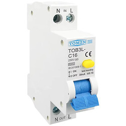 Дифференциальный автоматический выключатель RCBO 1P+N 18MM 230V 6KA 25A