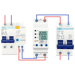 Інтелектуальний автоматичний вимикач DDS238-VAP 63A Bottom input