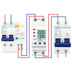 Интеллектуальный автоматический выключатель питания DDS238-VAP 63A Top input