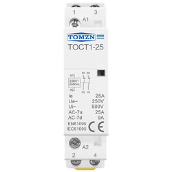 Контактор двополюсний 2P 220V 25A 2NC, TOCT1 25A 2NC