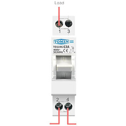 Однополюсний 1P ручний механічний перемикач джерела живлення MTS Dual Power Manual Transfer Isolating Switch