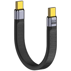 USB кабель YiChen, Type-C, 0.13 м., Чорний