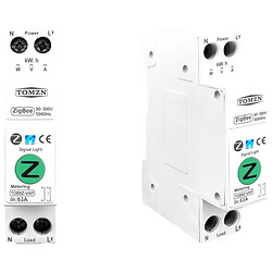 Умный Zigbee однофазный измеритель мощности TOB9Z-VAP VA protect 1-63A