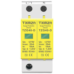 Пристрій захисту від імпульсних перенапруг 2P AC SPD TZG40-D(10KA-20KA) 275V