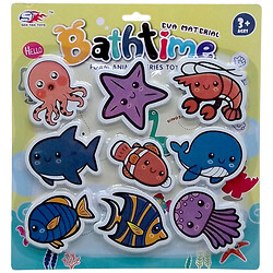 Набір для ванної "Морські тварини", 9 фомових фігурок, SEN YAN TOYS