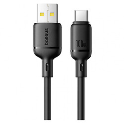 USB кабель Baseus P10377703113-00 Silky, Type-C, 1.0 м., Чорний