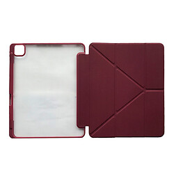 Чохол (книга) Apple iPad Air 13 2024, Smart Case Clear With Stylus, Dark Red, Червоний