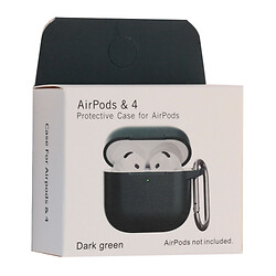 Чохол (накладка) Apple AirPods 4, Silicone Classic Case, Dark Green, Зелений