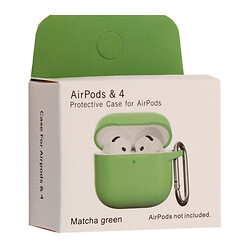 Чохол (накладка) Apple AirPods 4, Silicone Classic Case, Matcha Green, Зелений