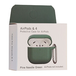 Чохол (накладка) Apple AirPods 4, Silicone Classic Case, Pine Needle Green, Зелений