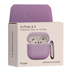 Чохол (накладка) Apple AirPods 4, Silicone Classic Case, Фіолетовий