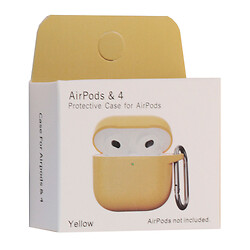 Чохол (накладка) Apple AirPods 4, Silicone Classic Case, Жовтий
