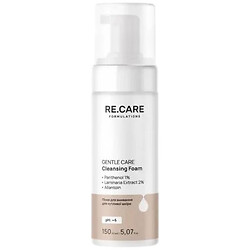 Пінка для вмивання для чутливої шкіри обличчя RE.CARE Gentle 150 мл