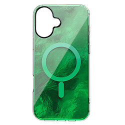 Чехол (накладка) Apple iPhone 16, Shiny Mountain, MagSafe, Зеленый