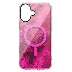 Чехол (накладка) Apple iPhone 16, Shiny Mountain, MagSafe, Розовый