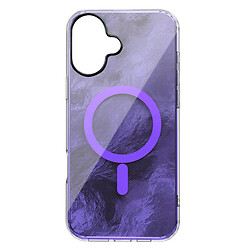 Чехол (накладка) Apple iPhone 16, Shiny Mountain, MagSafe, Фиолетовый