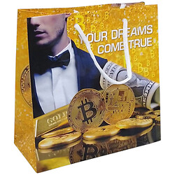 Пакет паперовий "Bitcoin", 16x16x7см, Art Studio Of Happiness