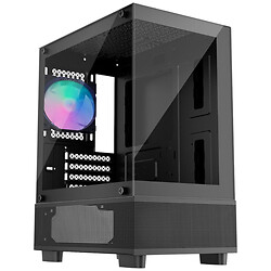 Корпус 1stPlayer Mi2-A-BK-2F7R-1F7, Черный