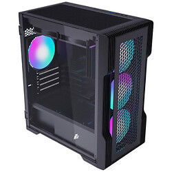 Корпус 1stPlayer T3-BK-4F1, Черный