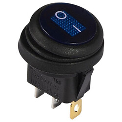 Переключатель рокерный KCD1-8-101NW BL/B 220V
