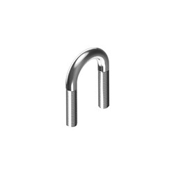 U-Хомут 82/М12 болт-скоба для труби 2 1/2"/DN65 (76,1 мм) DIN3570A, цинк білий