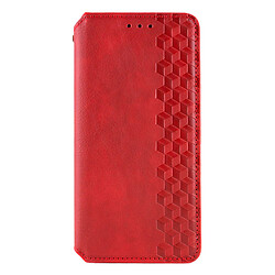Чехол (книжка) Xiaomi Redmi Note 14, GETMAN Cubic, Красный