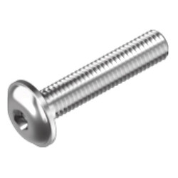 ISO7380-2 Гвинт М6х30 з буртиком, 10.9 цинк білий, INB