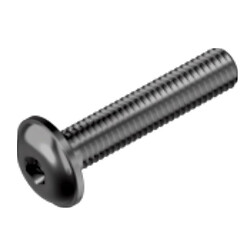 ISO7380-2 Винт М6х12 с буртиком, 10.9, без покрытия, INB