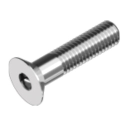 ISO10642 Гвинт М3х16, потайна головка, 10.9, без покриття, INB
