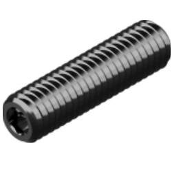 DIN913 Винт М6х5 установочный 45H, без покрытия, INB, плоский конец