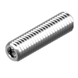 DIN913 Винт М8х45 установочный 45H, без покрытия, INB, плоский конец